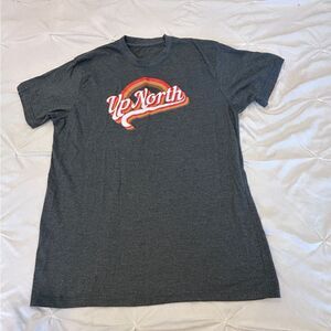 Momentum Men's Grey Up North Short SleevesT-Shirt Top Size Large